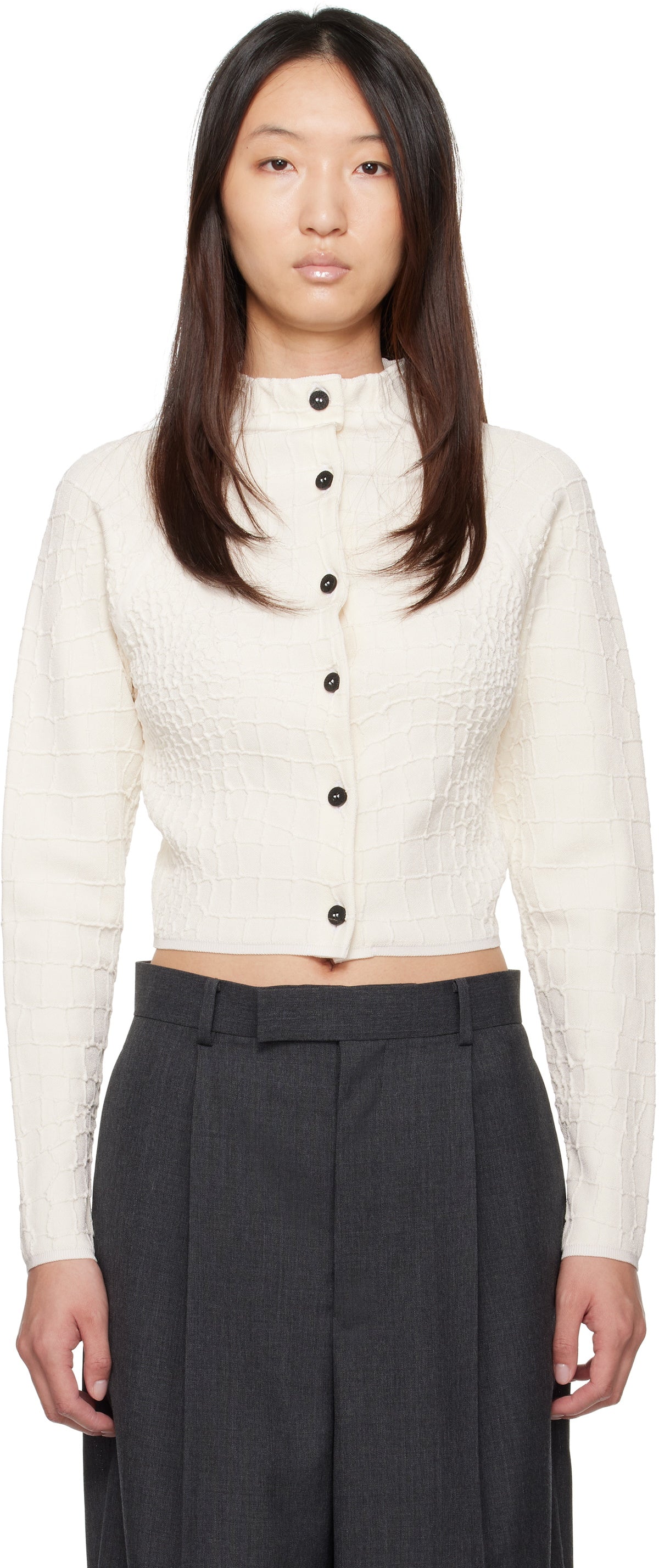 JACQUEMUS Off-White La Croisière 'The Scala' Cardigan