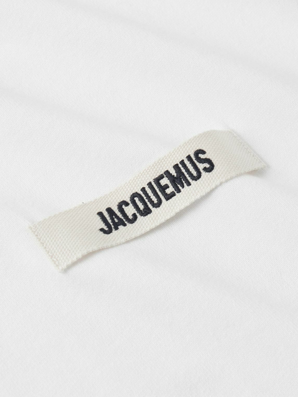Jacquemus - Logo-Embroidered Cotton-Jersey T-Shirt - White
