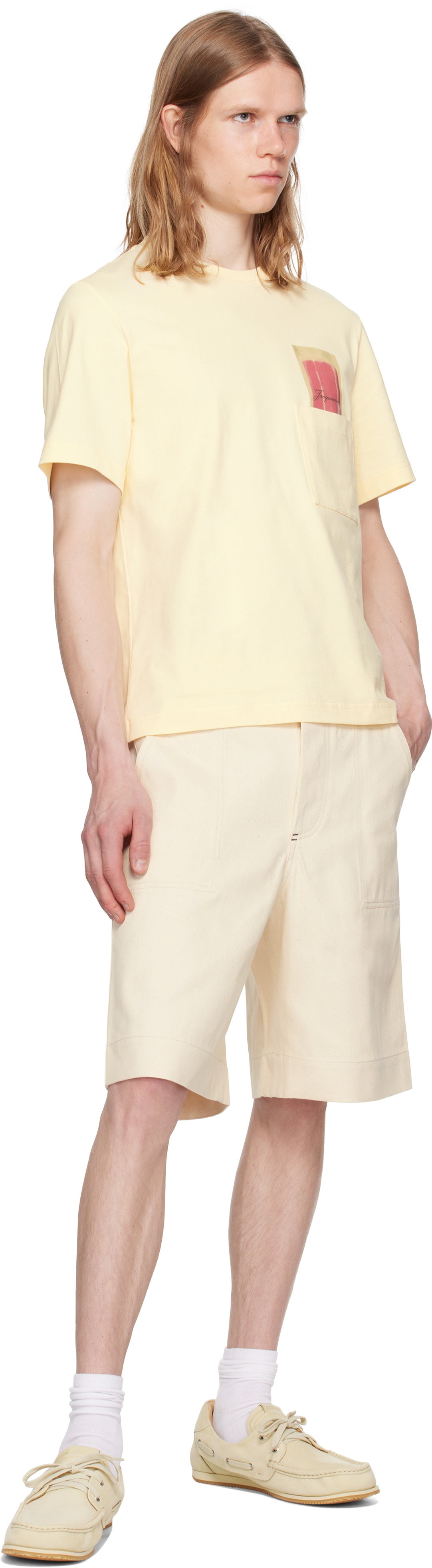 JACQUEMUS Beige La Croisière 'The de-Nîmes' Denim Shorts