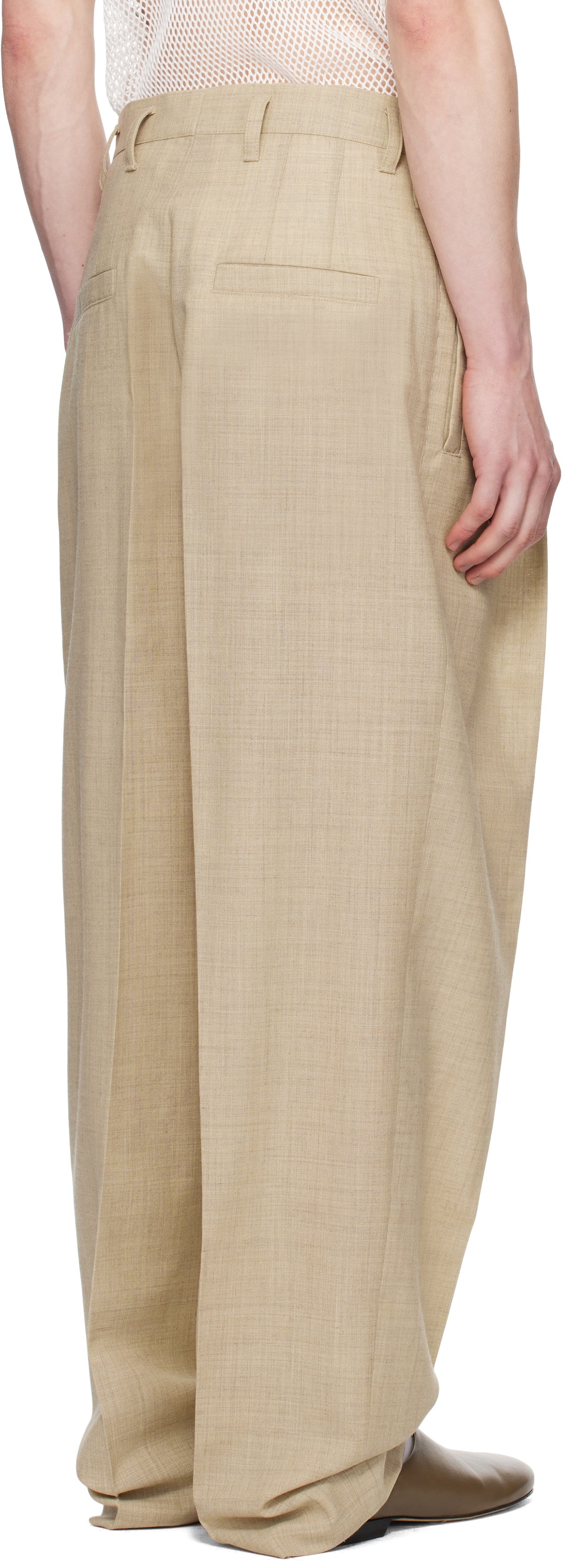 JACQUEMUS Beige La Croisière 'The Canevas' Trousers