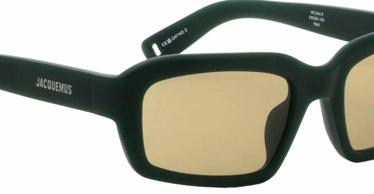 Jacquemus Marino - Matte Green / Green Lens Sunglasses