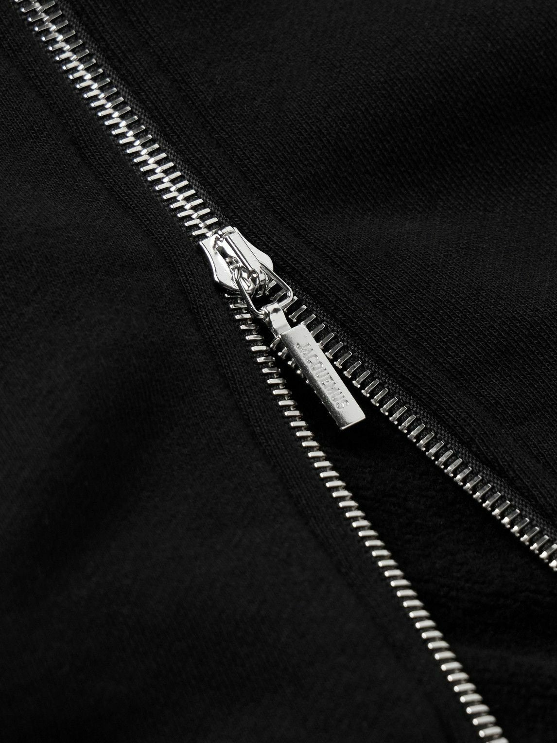 Jacquemus - Logo-Embroidered Cotton-Jersey Zip-Up Hoodie - Black