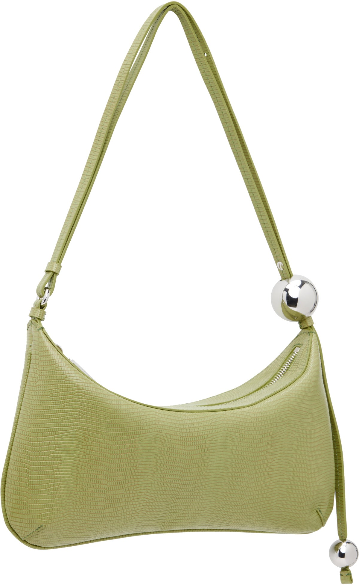 JACQUEMUS Green La Croisière 'The large Bisou Perle' Bag