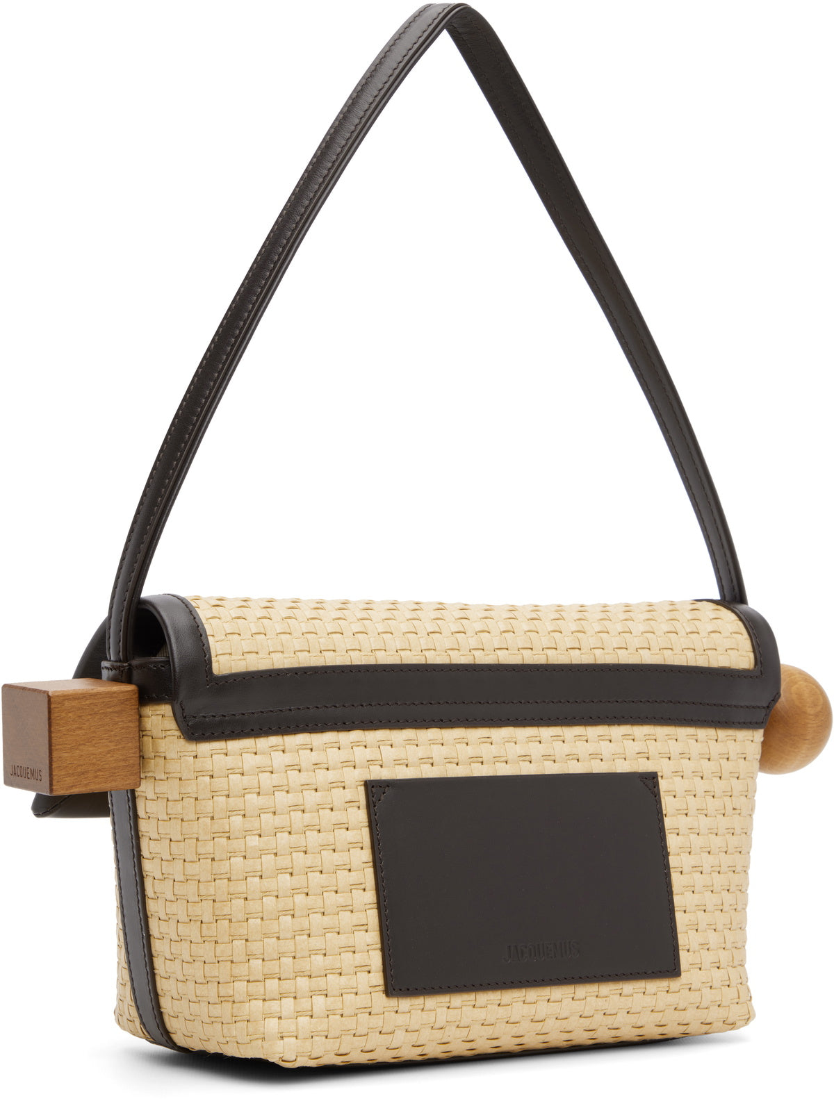 JACQUEMUS Beige & Brown La Croisière 'The Rond Carré' Bag