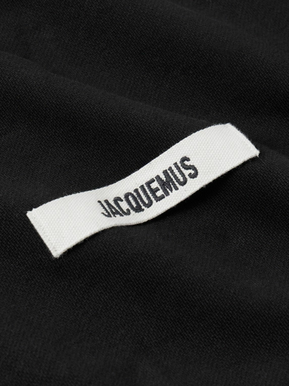 Jacquemus - Logo-Embroidered Cotton-Jersey Zip-Up Hoodie - Black