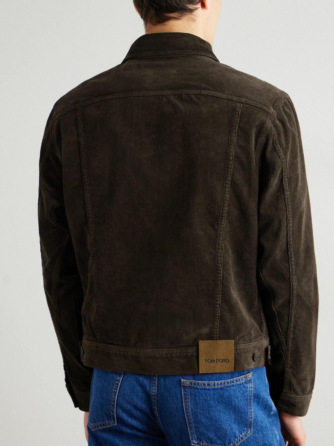 TOM FORD - Slim-Fit Cotton-Blend Corduroy Jacket - Brown