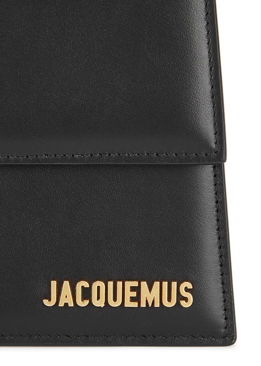 Jacquemus Le Grande Bambino Black Leather Top Handle Bag, Bag, Black - One Size