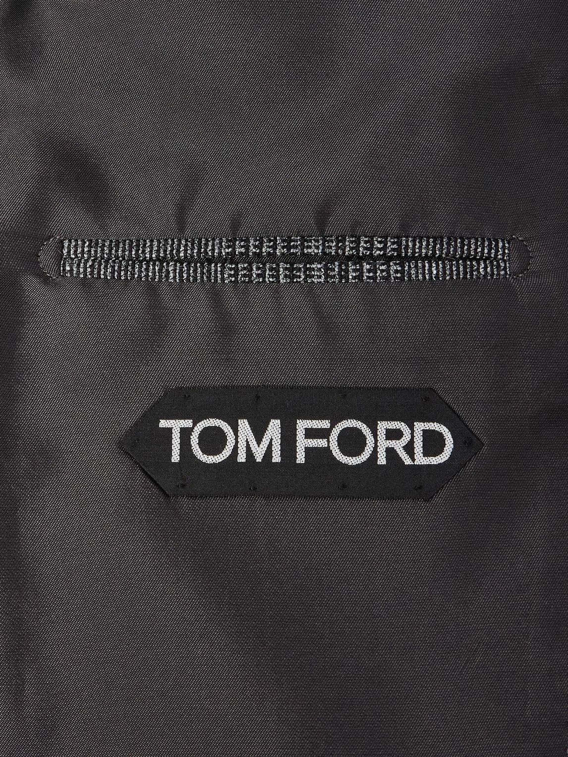 TOM FORD - Shelton Slim-Fit Prince of Wales Wool and Silk-Blend Suit Jacket - Gray