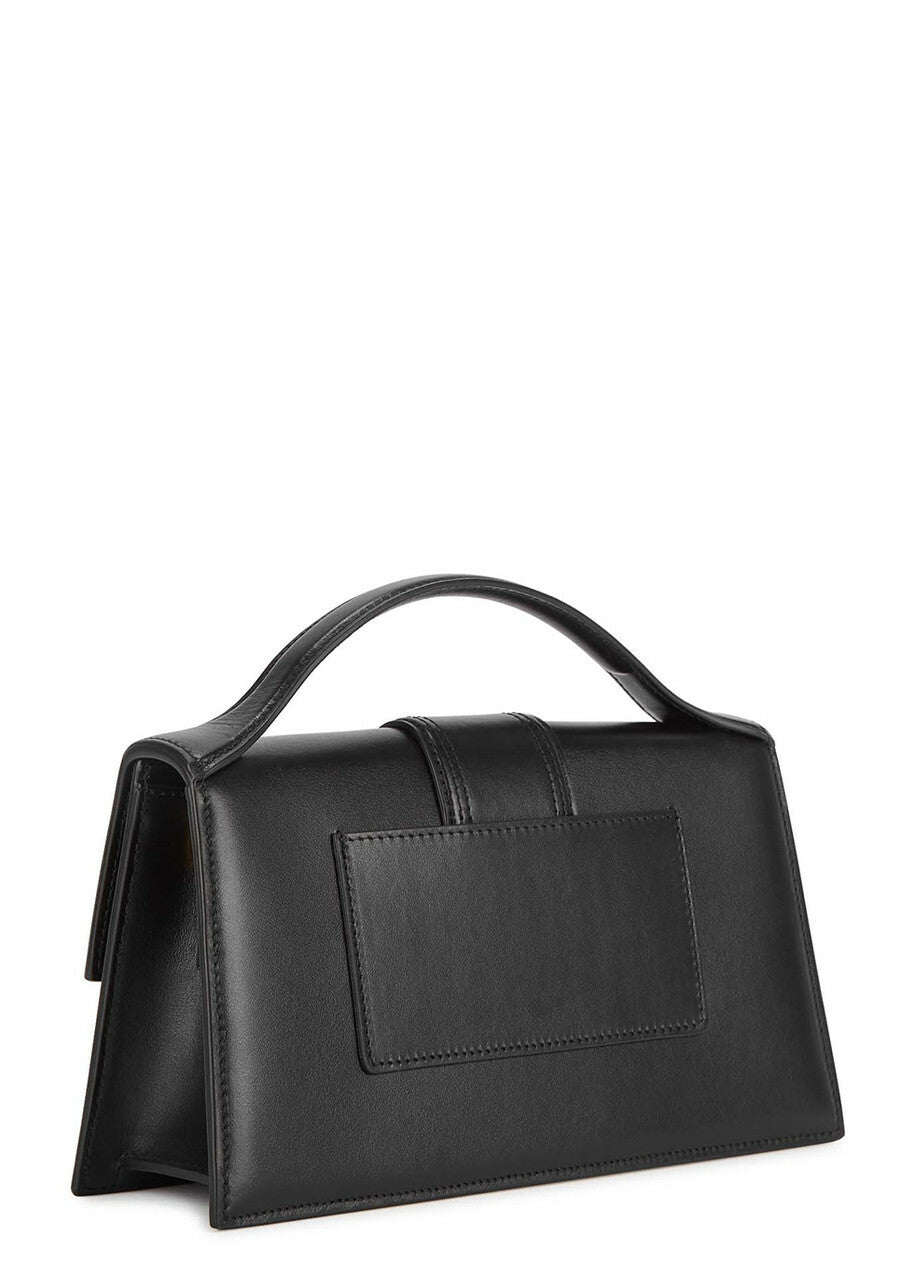 Jacquemus Le Grande Bambino Black Leather Top Handle Bag, Bag, Black - One Size
