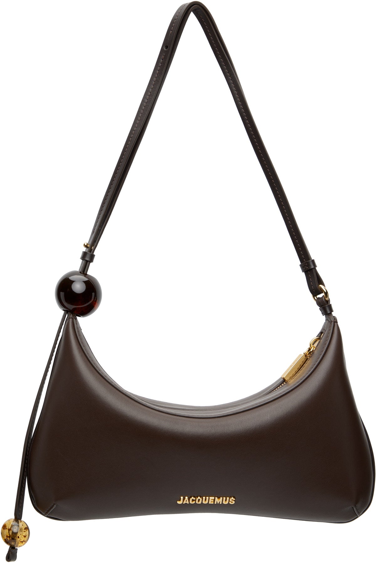 JACQUEMUS Brown La Croisière 'The large Bisou Perle' Bag