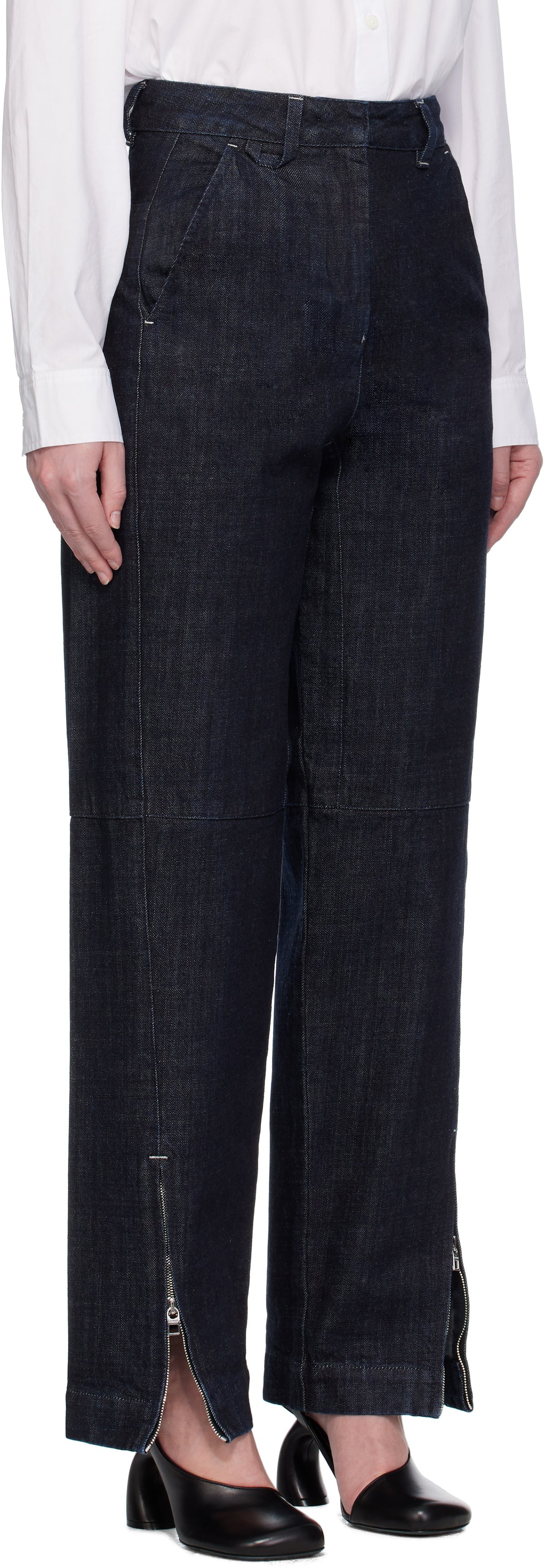 JACQUEMUS Blue La Croisière 'The de-Nîmes denim cargo' Jeans