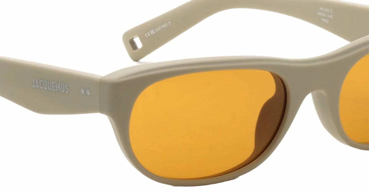 Jacquemus Sole - Matt Putty / Amber Lens Sunglasses