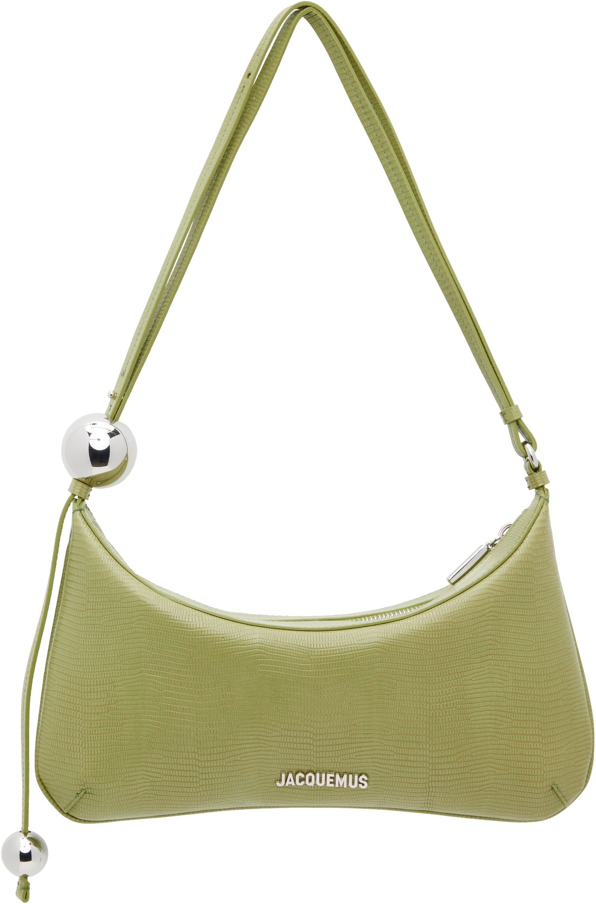 JACQUEMUS Green La Croisière 'The large Bisou Perle' Bag