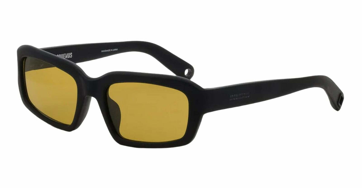 Jacquemus Marino - Matte Black / Amber Lens Sunglasses