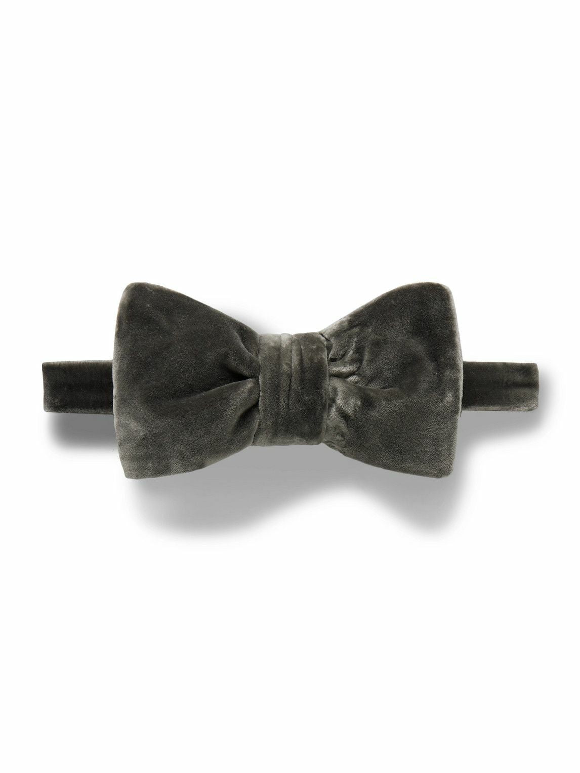 TOM FORD - Pre-Tied Cotton-Velvet Bow Tie