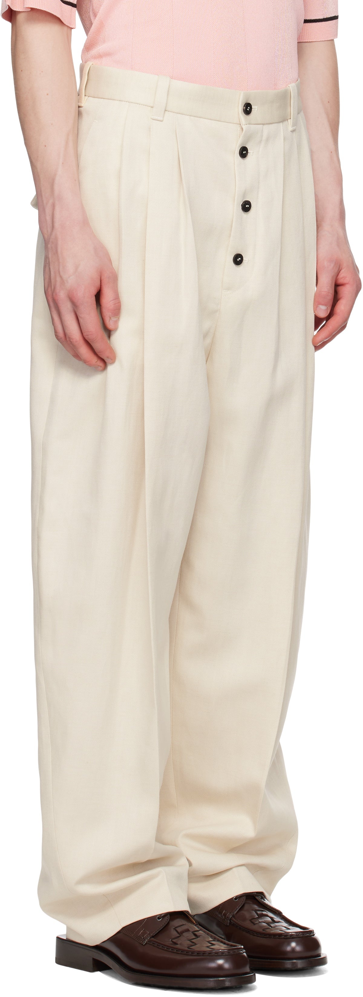 JACQUEMUS Beige 'The Fernando' Trousers