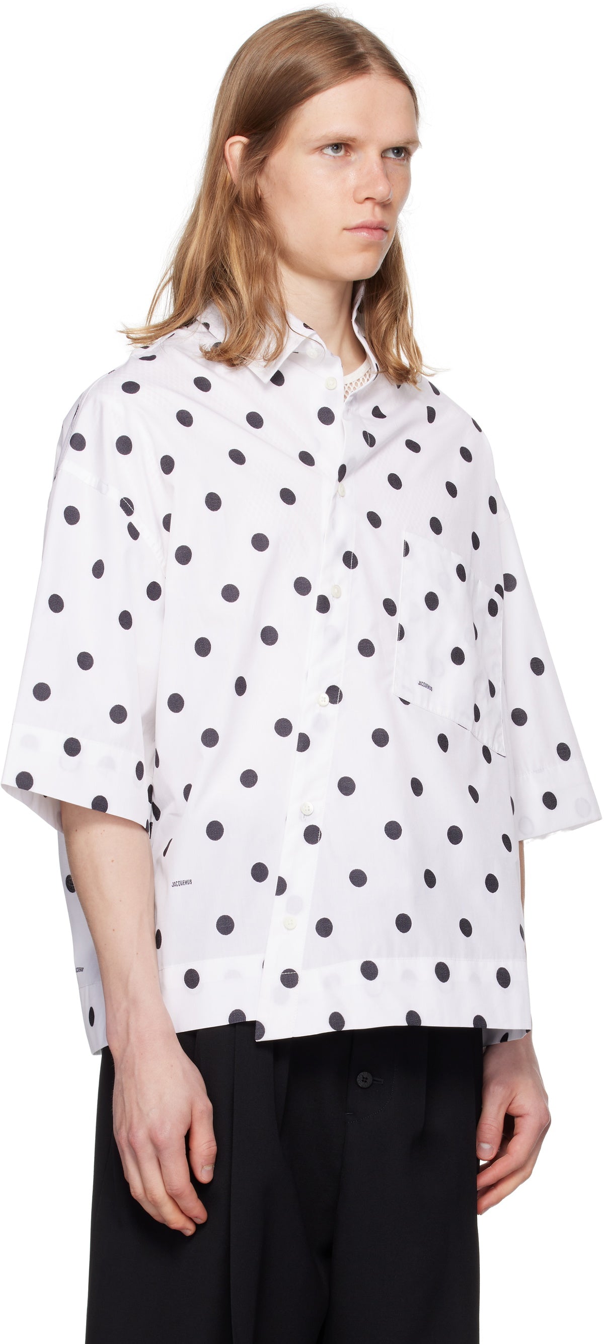 JACQUEMUS White & Black 'The Pablo' Shirt