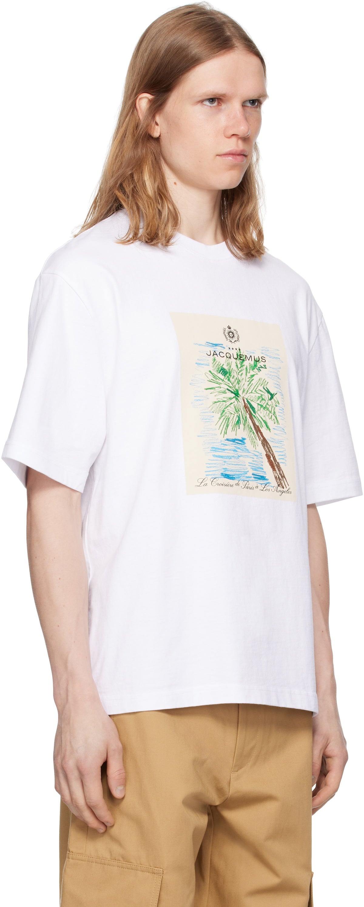 JACQUEMUS White La Croisière 'The Marino' T-shirt