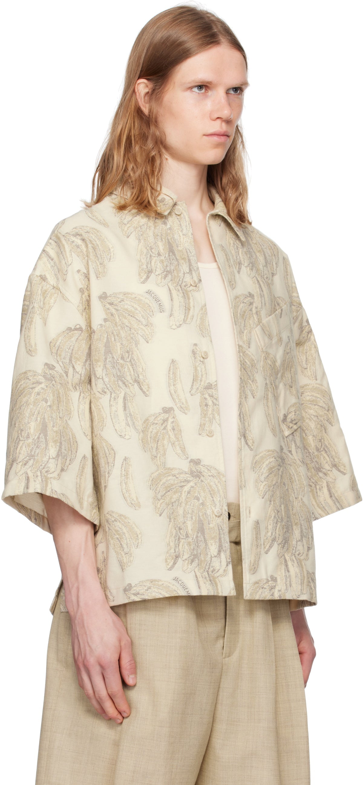 JACQUEMUS Beige La Croisière 'The Aloe' Shirt