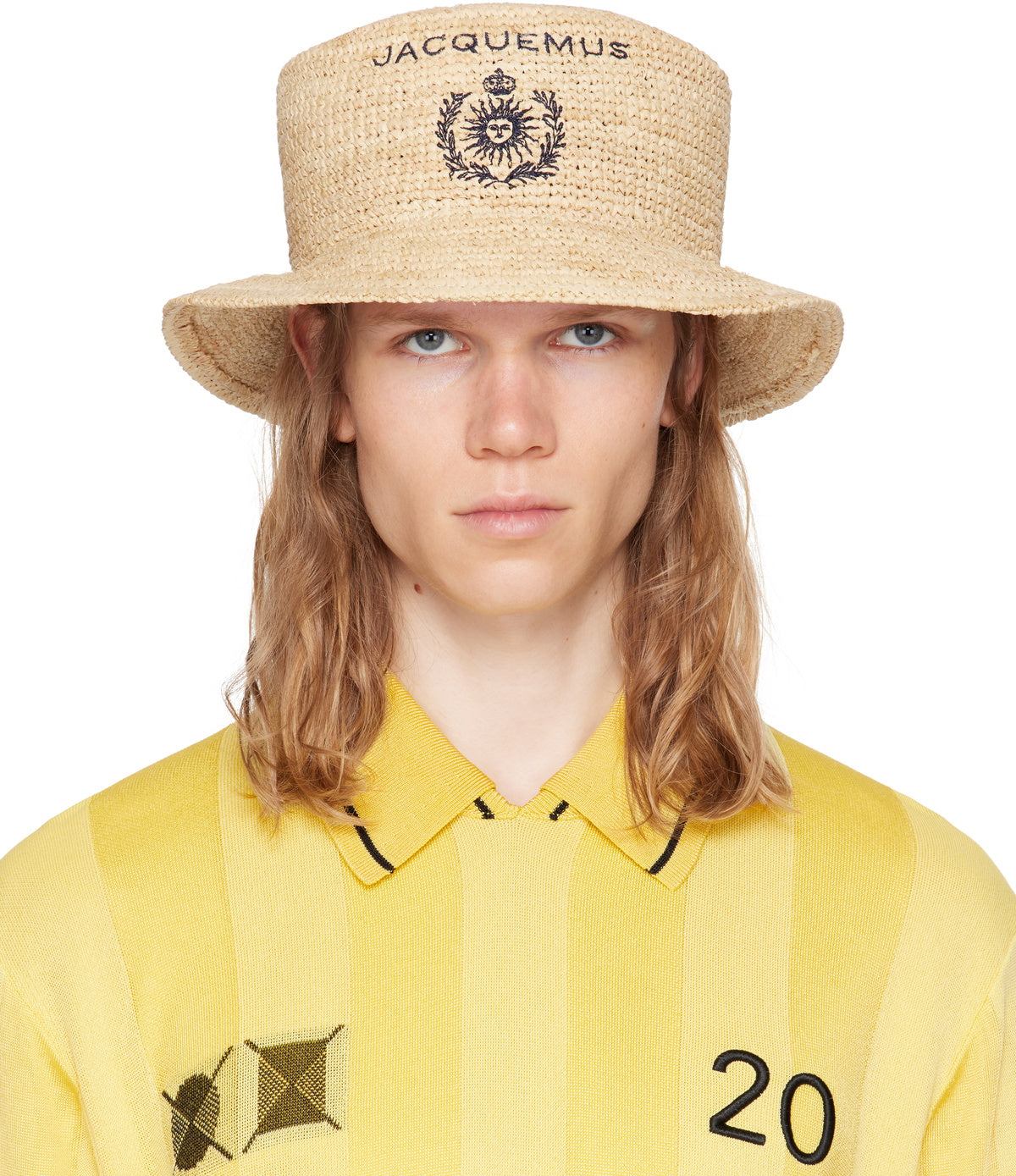 JACQUEMUS Beige 'Le bob Pesco' Bucket Hat