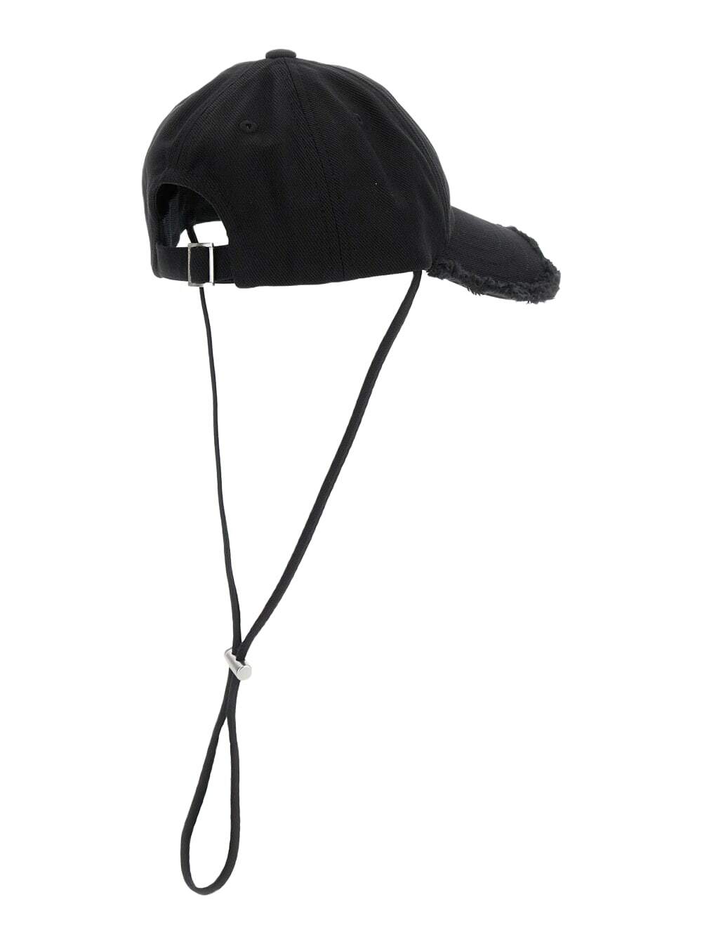 Jacquemus Cappello le Casquette Artichaut Con Coulisse In Cotone Nero Uomo