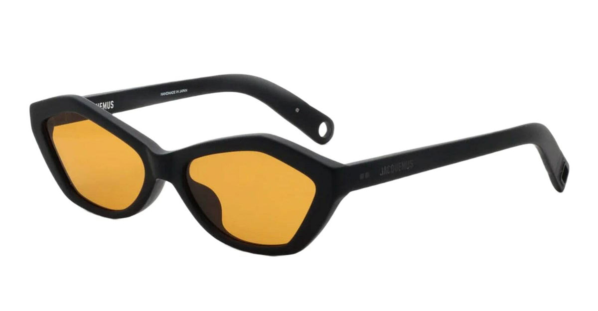 Jacquemus Bambino - Matt Black / Amber Lens Sunglasses