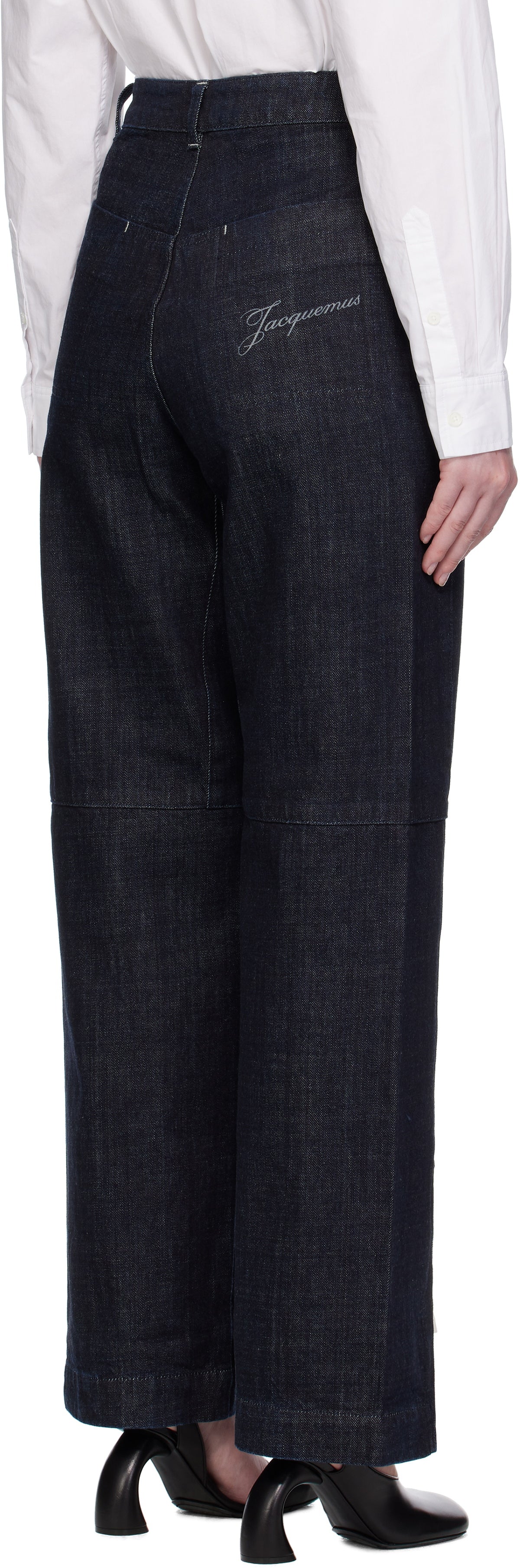 JACQUEMUS Blue La Croisière 'The de-Nîmes denim cargo' Jeans