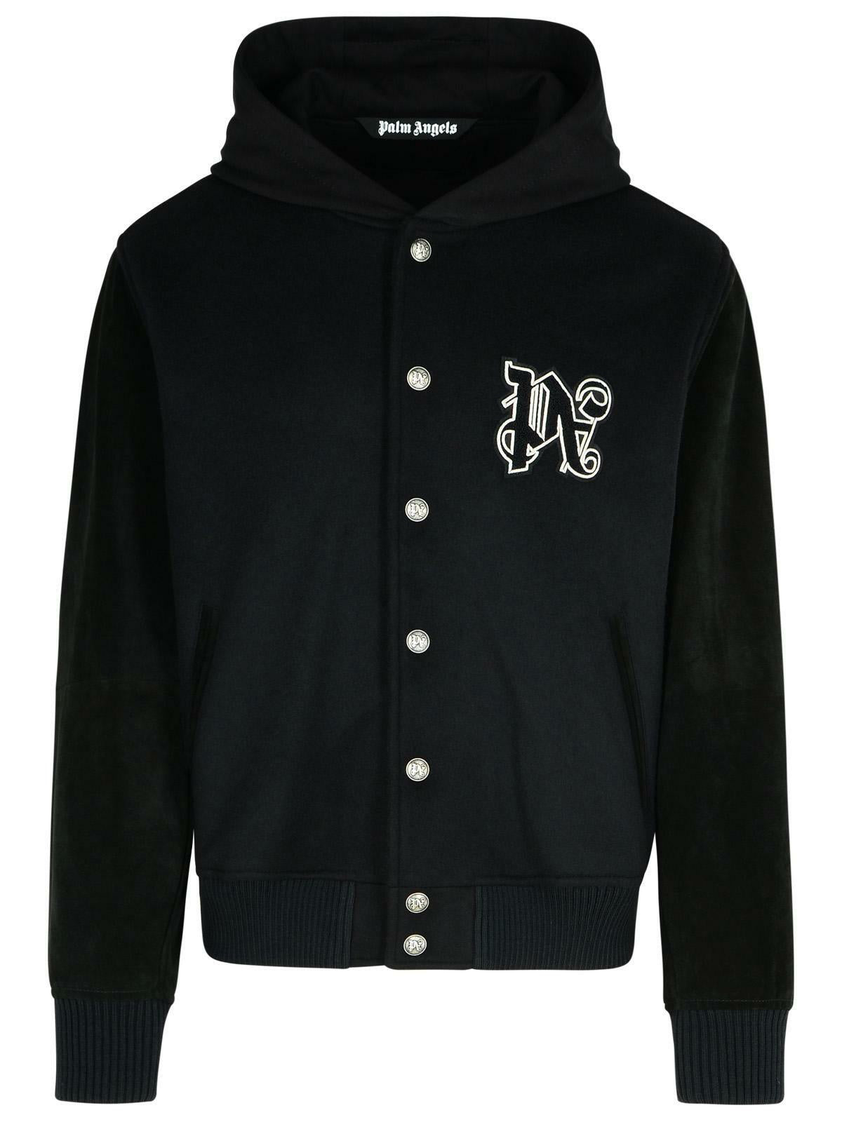 Palm Angels Virgin Wool Blend Bomber Jacket