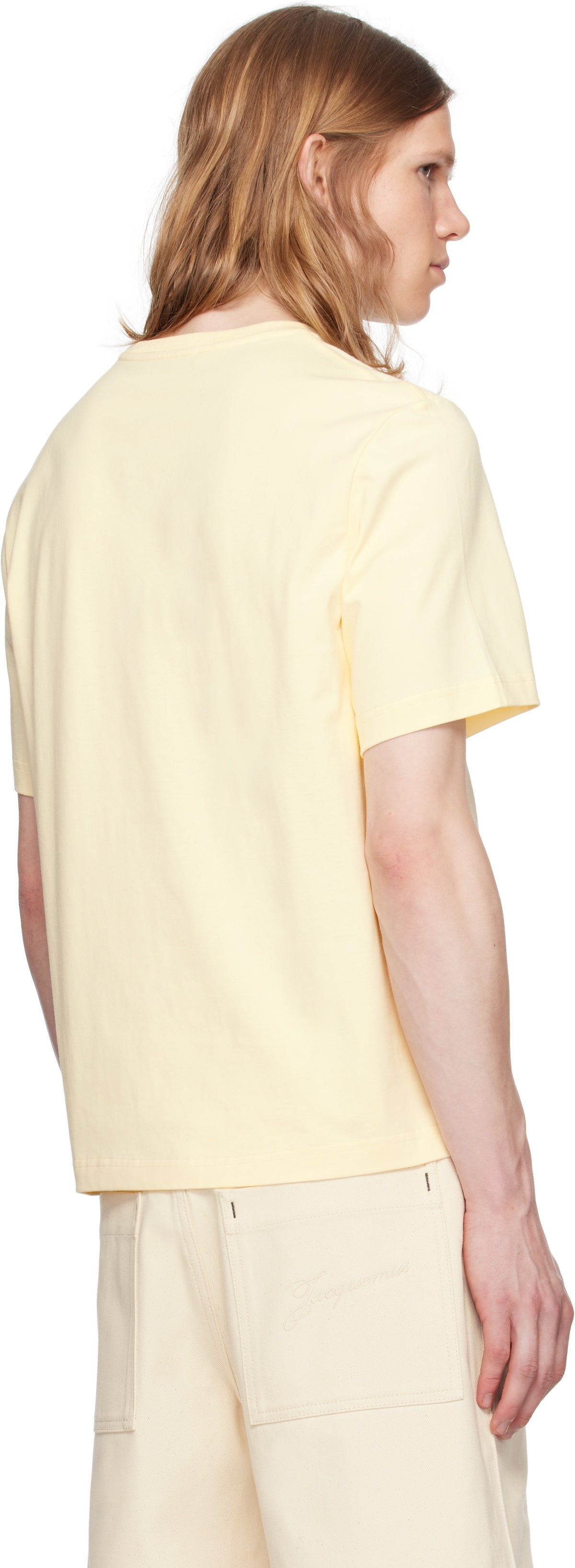 JACQUEMUS Yellow 'Le T-shirt Esquimau' T-shirt
