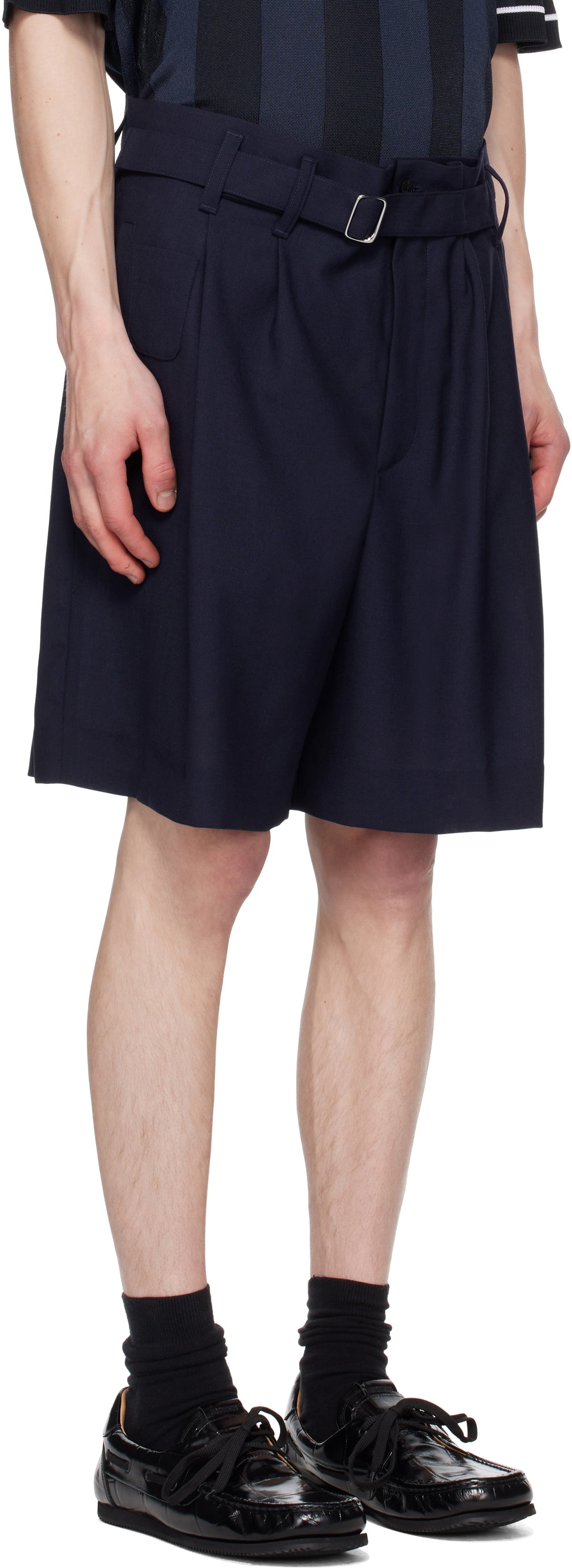 JACQUEMUS Navy La Croisière 'The Fernando' Shorts