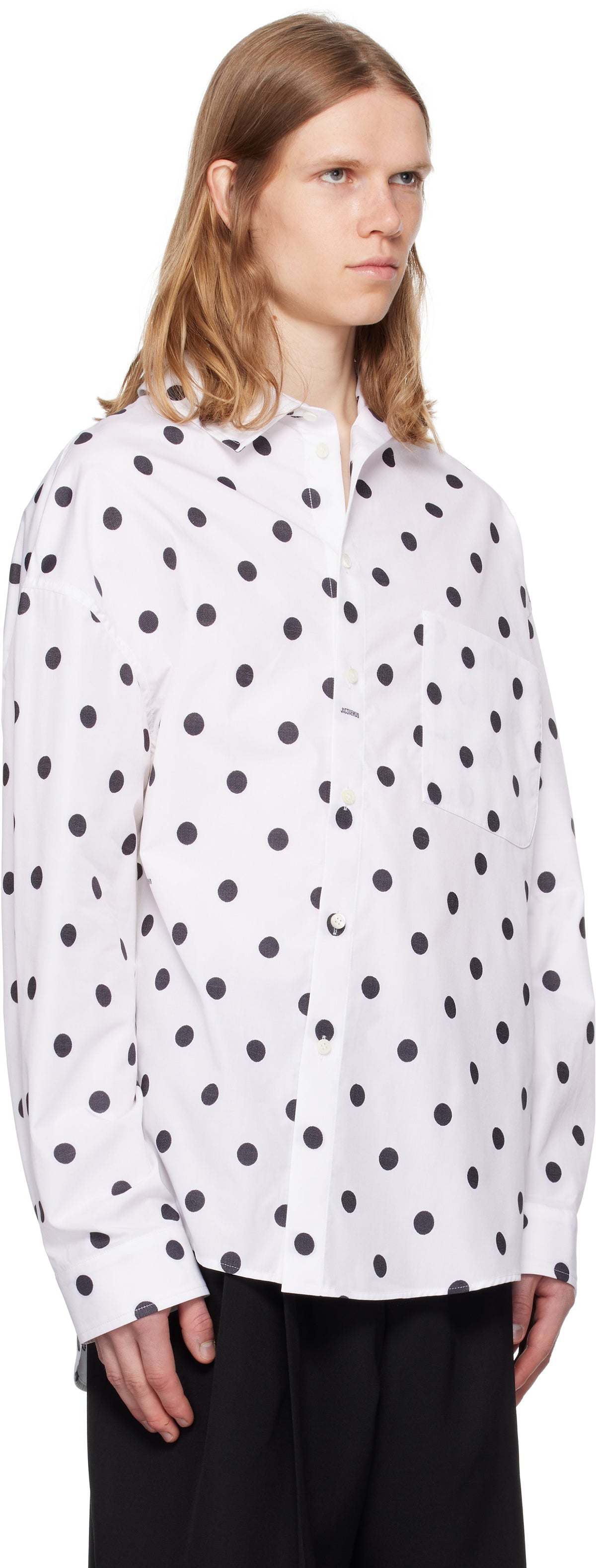 JACQUEMUS White & Black La Croisière 'The Cuadro' Shirt