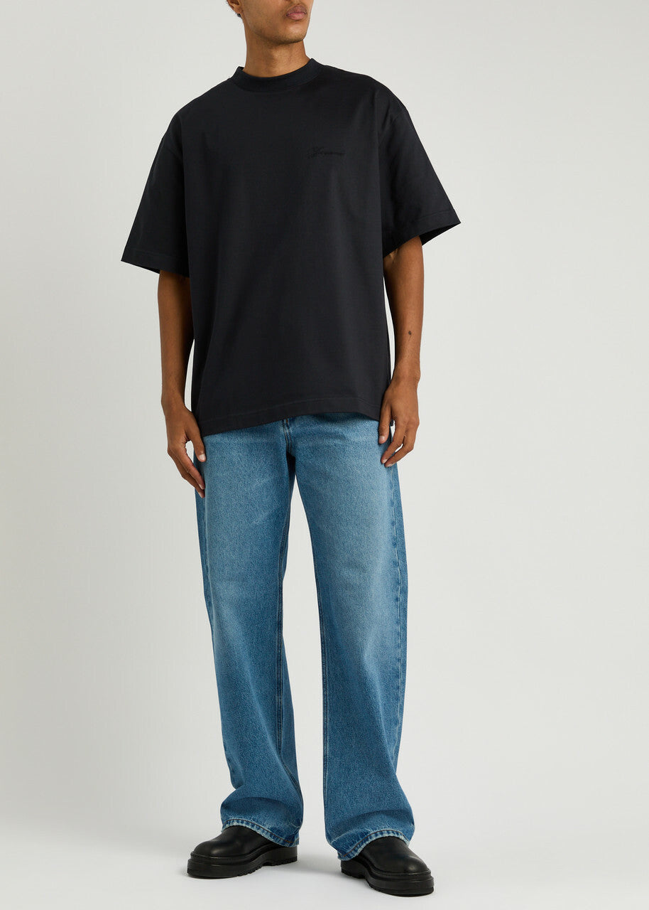 Jacquemus Le T-shirt Halteres Cotton T-shirt Navy