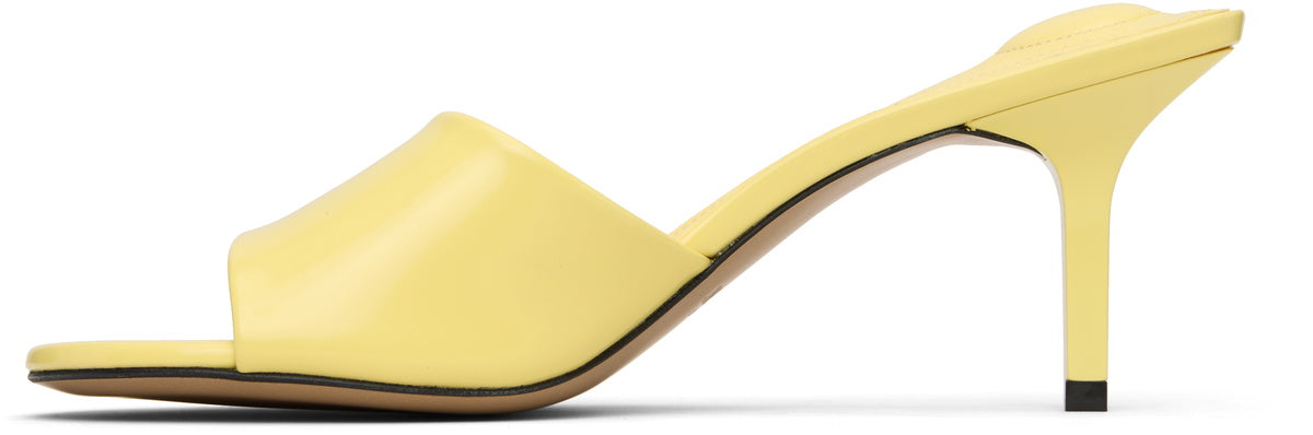 JACQUEMUS Yellow 'The Cubisto' Mules