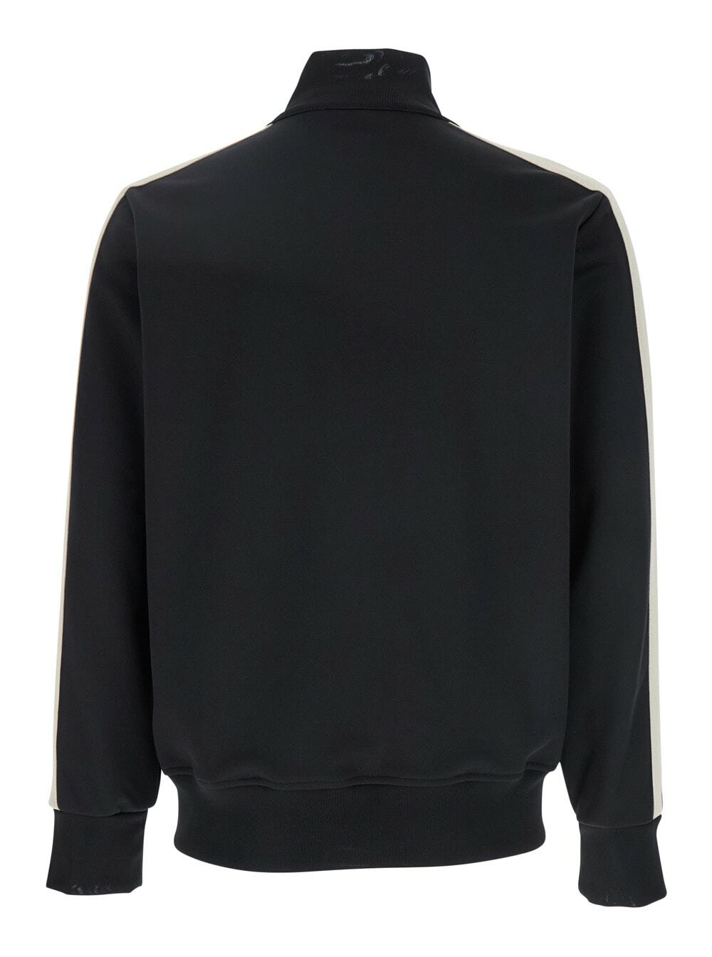Palm Angels classic Logo Black Sweatshirt With Logo Printed On The Front In Tech Fabric Man