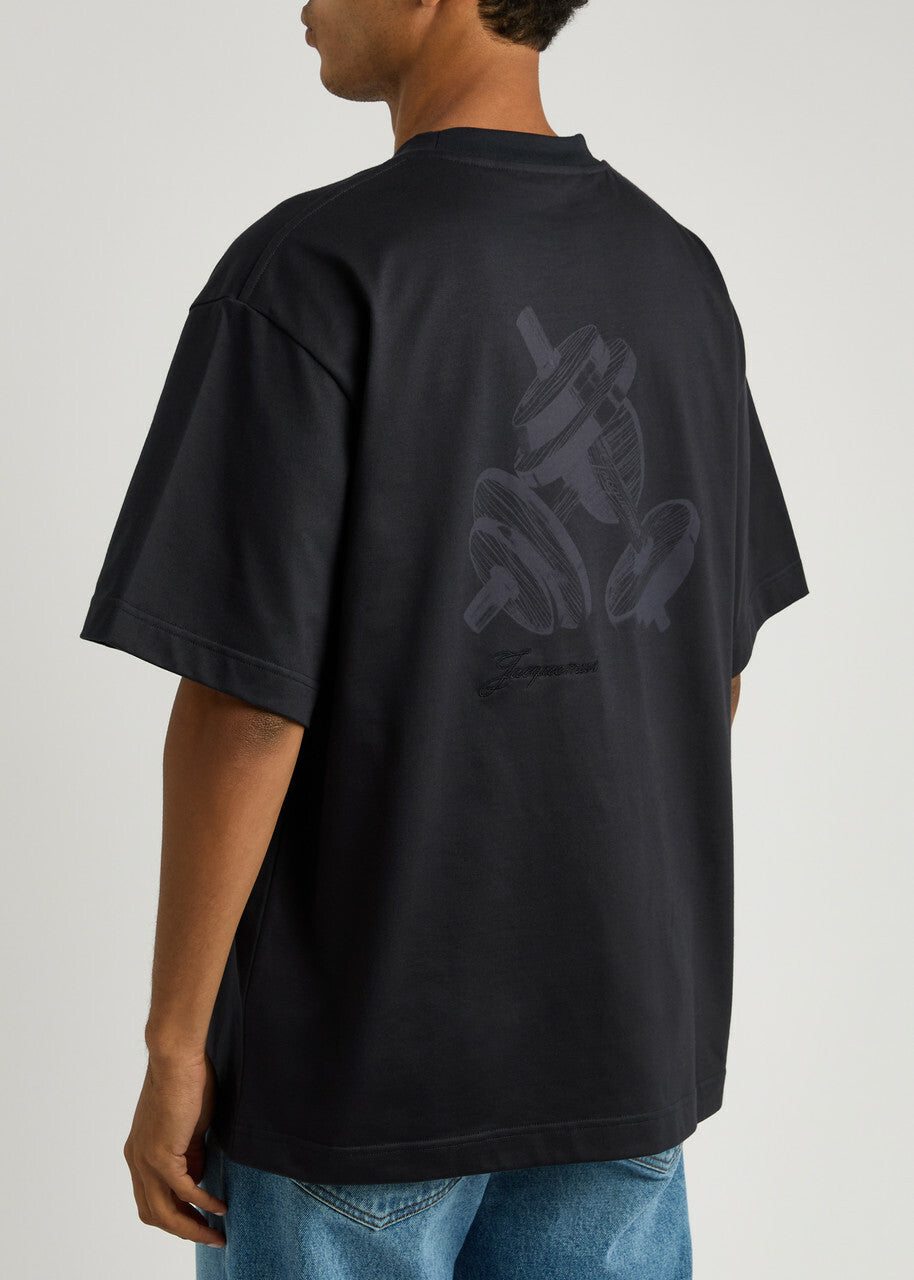 Jacquemus Le T-shirt Halteres Cotton T-shirt Navy