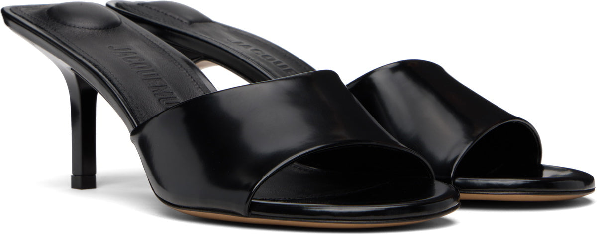 JACQUEMUS Black 'The Cubisto' Mules