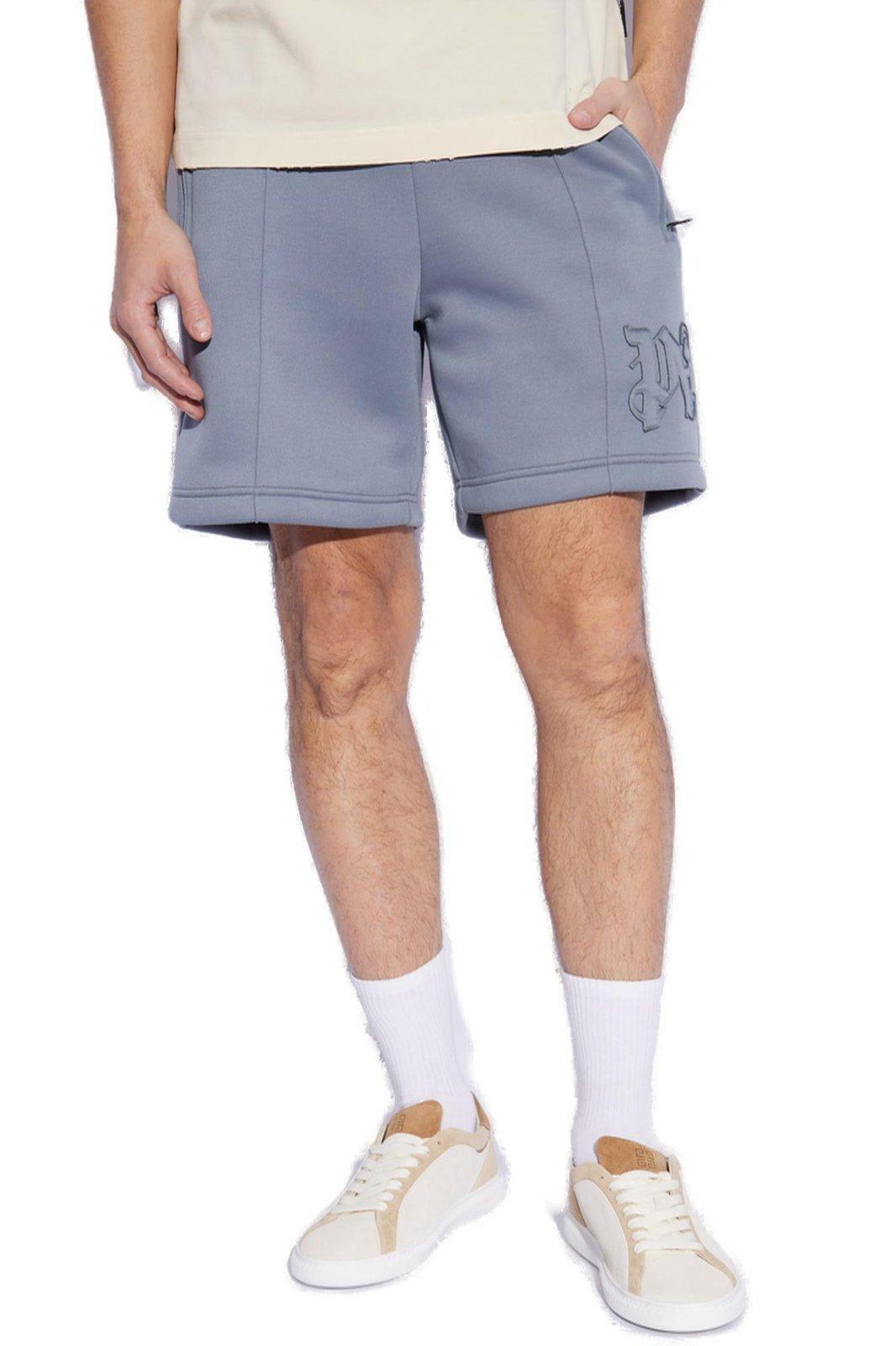Palm Angels Monogram Pressed Crease Shorts