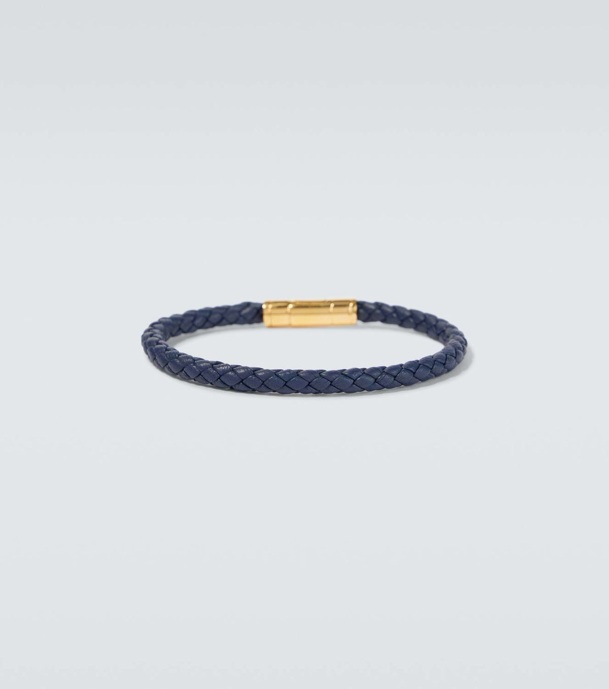 Tom Ford Logo braided leather bracelet