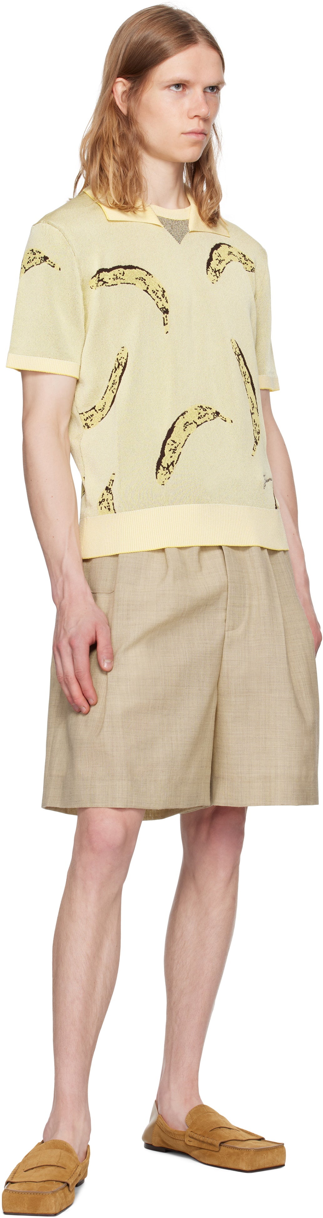 JACQUEMUS Yellow La Croisière 'The Marino' Polo