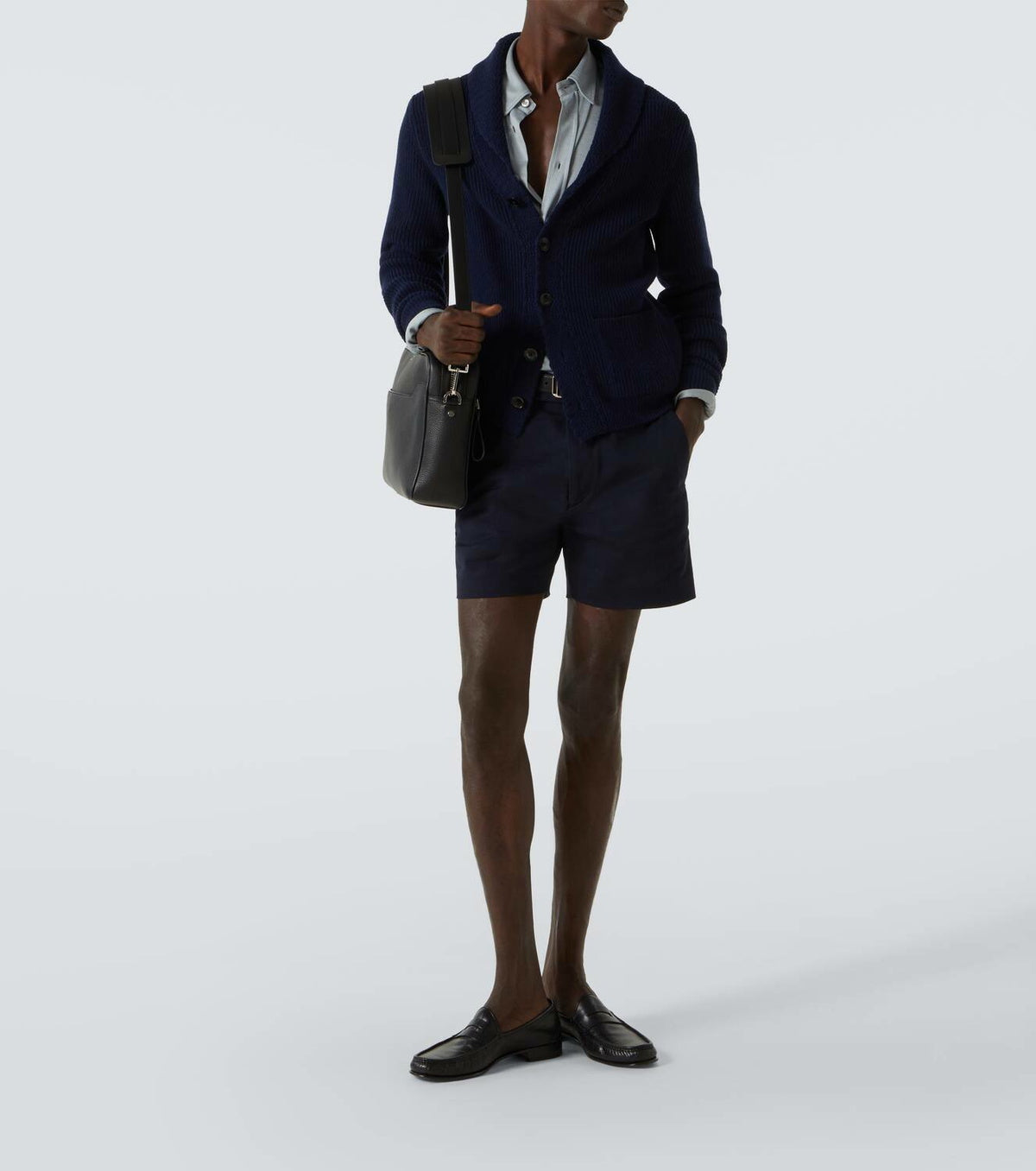 Tom Ford Buckley leather messenger bag