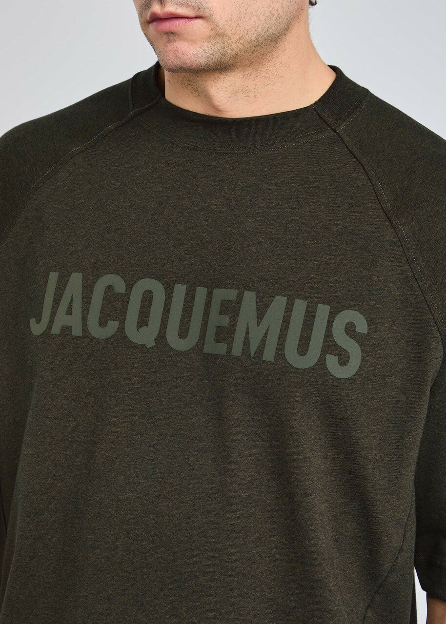Jacquemus Le T-shirt Typo Cotton T-shirt Brown