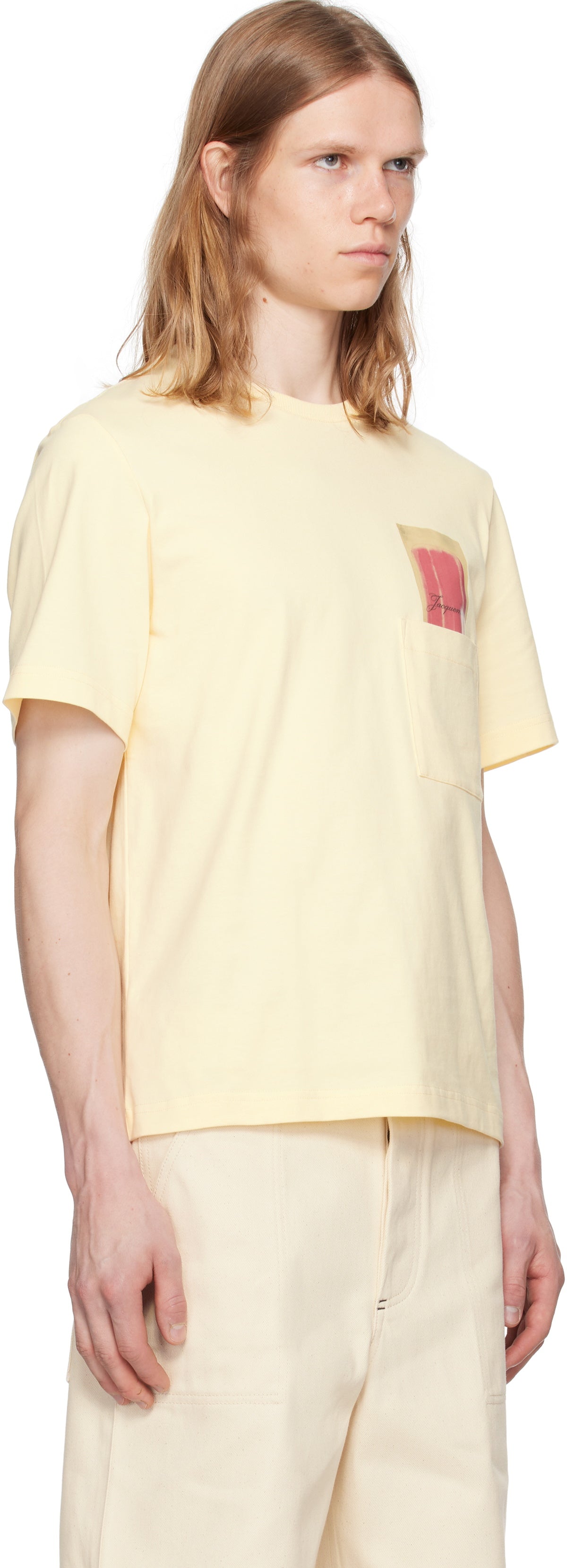 JACQUEMUS Yellow 'Le T-shirt Esquimau' T-shirt