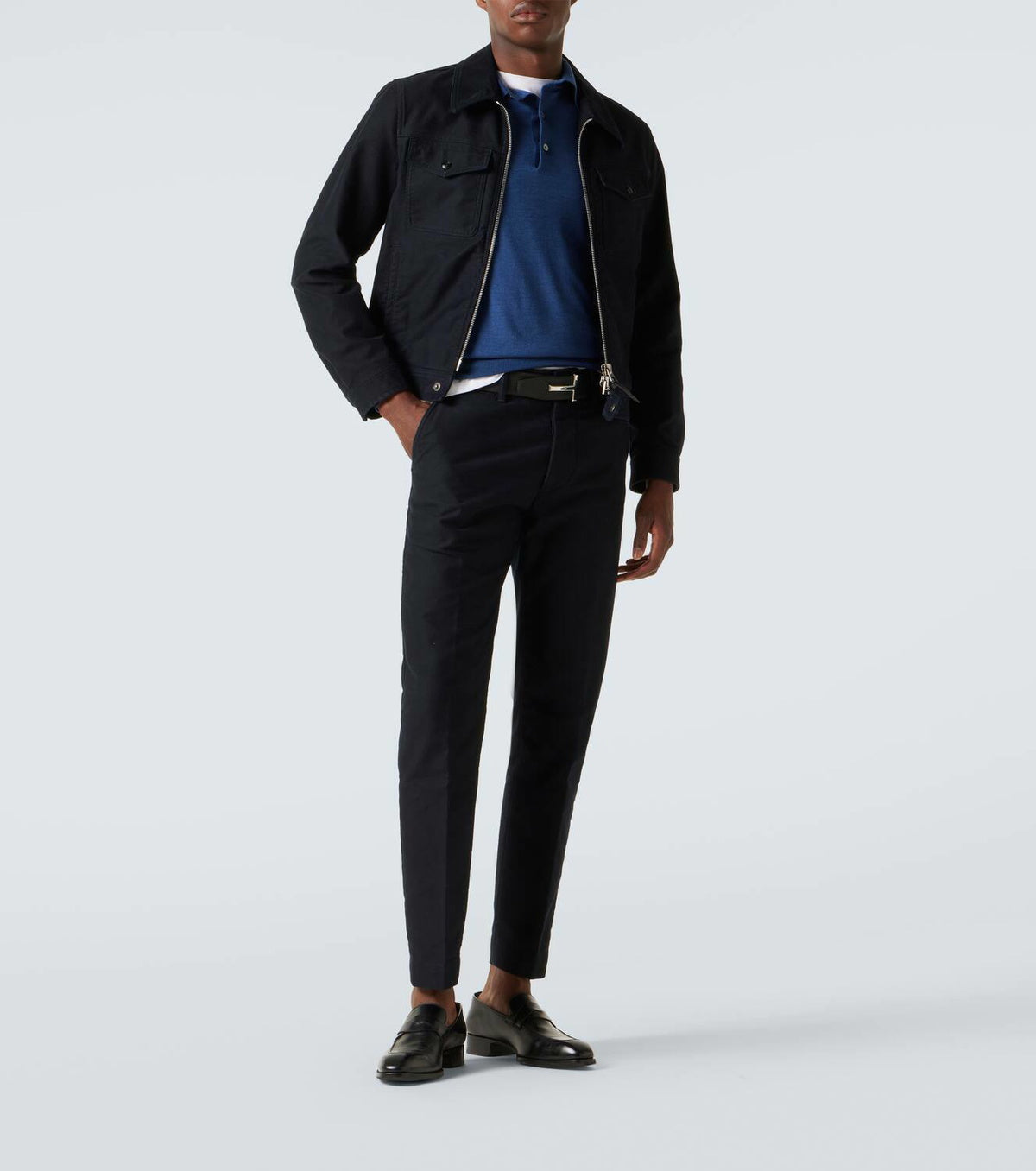 Tom Ford Cashmere and silk polo sweater