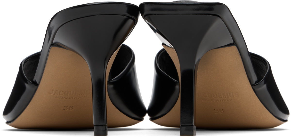 JACQUEMUS Black 'The Cubisto' Mules