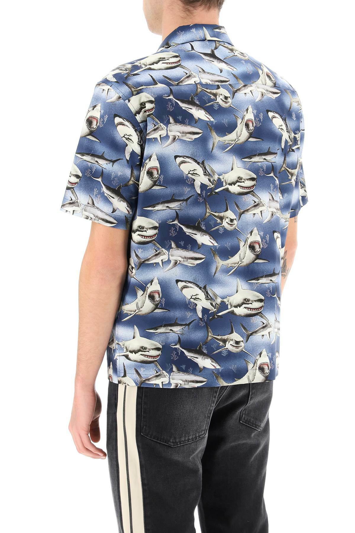 Palm Angels Shark Bowling Shirt