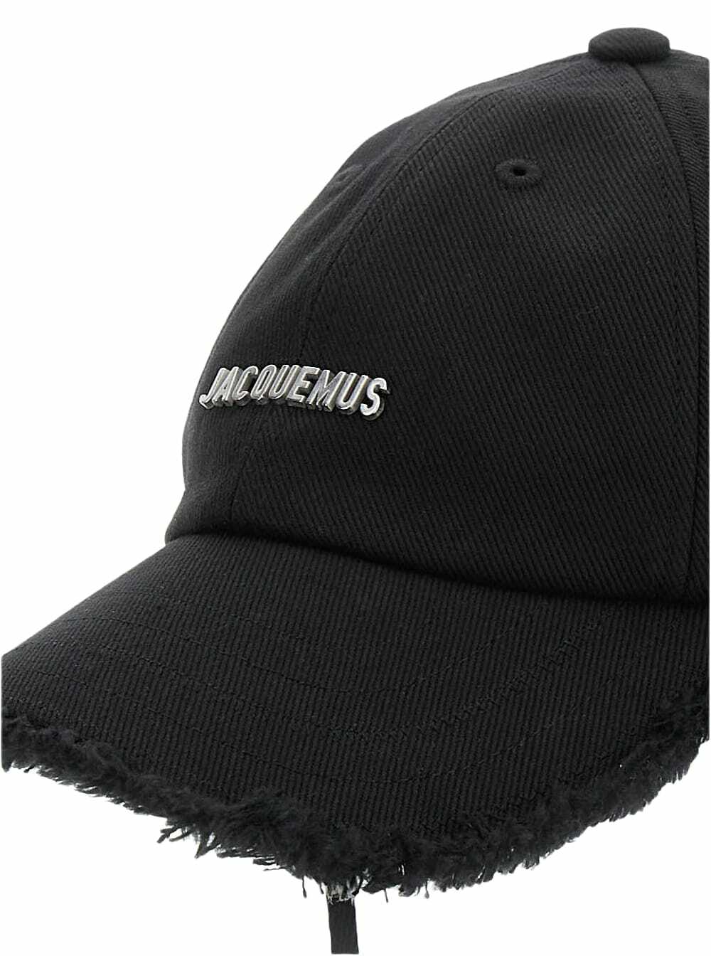 Jacquemus Cappello le Casquette Artichaut Con Coulisse In Cotone Nero Uomo