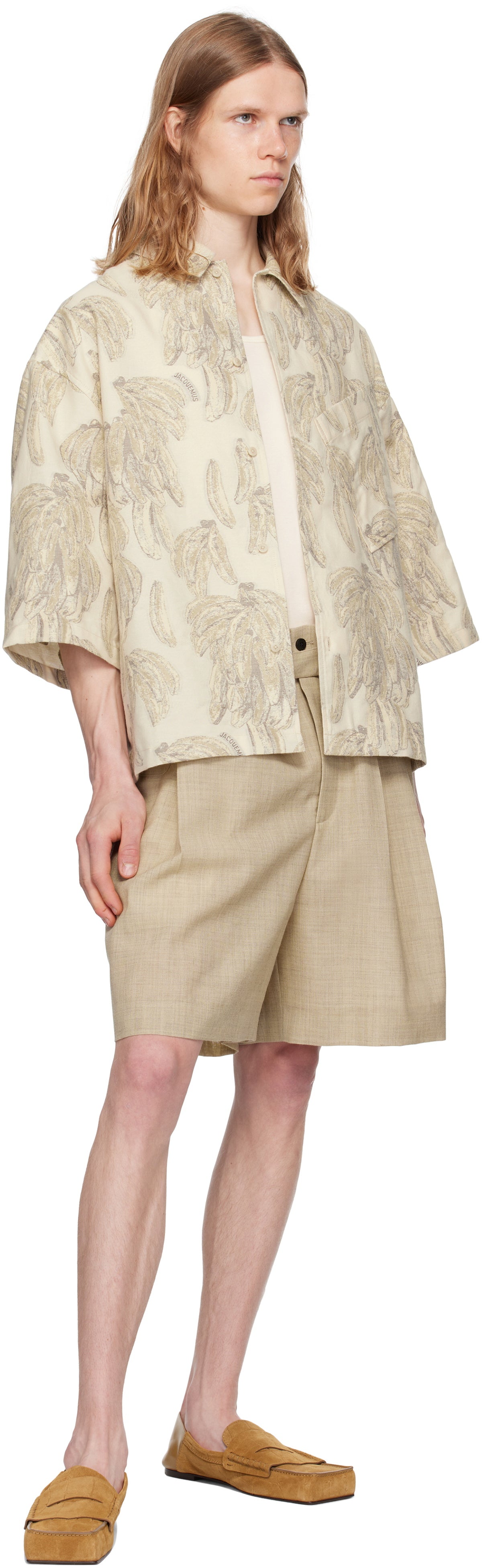JACQUEMUS Beige La Croisière 'The Aloe' Shirt