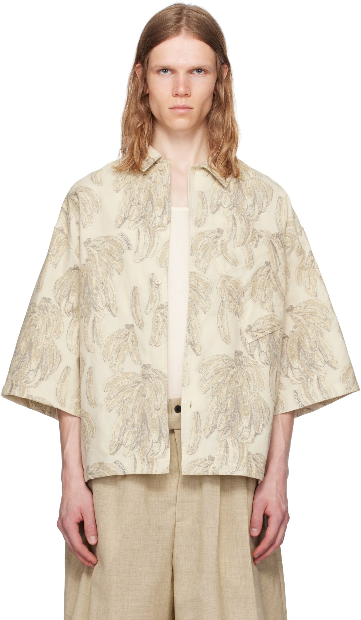 JACQUEMUS Beige La Croisière 'The Aloe' Shirt