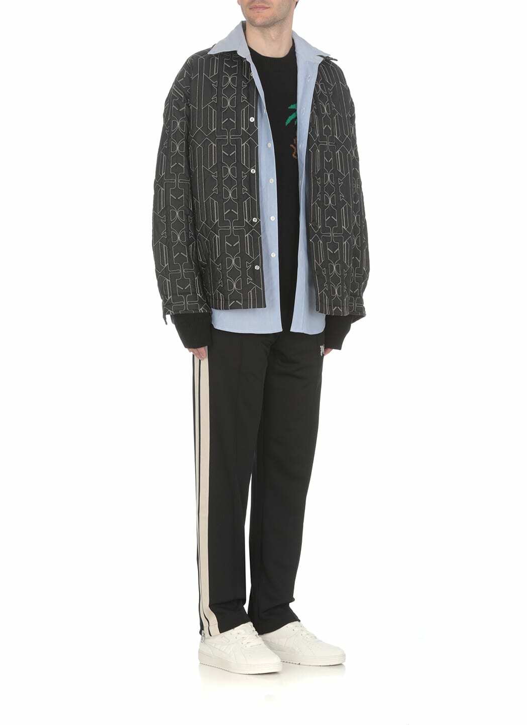 Palm Angels Sketchy Intarsia Sweater