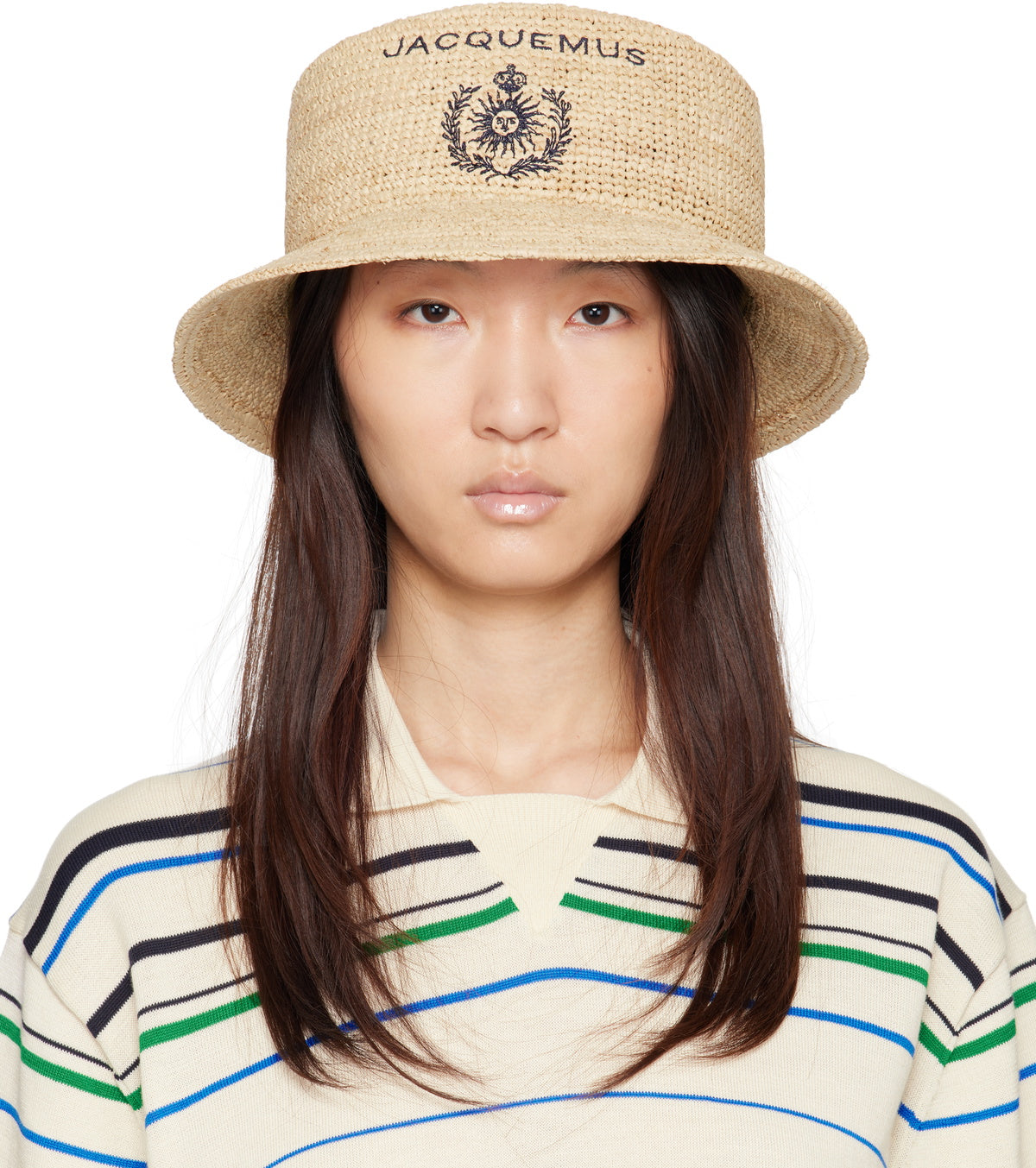 JACQUEMUS Beige 'Le Bob Pesco' Beach Hat